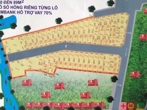 Lô B6 dự án Phố Đông sau UBND phường Long trường DT 57.6m2 giá 2 tỷ 45 hướng ĐB, LH 0909573093 Đông